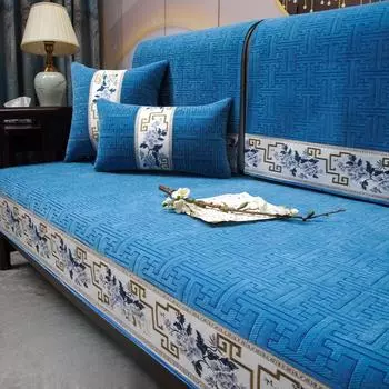 Новая китайская диванная подушка Four Seasons, универсальная диванная подушка из цельного дерева, нескользящий чехол из палисандра, ткань на спинку спинки 70*90cm