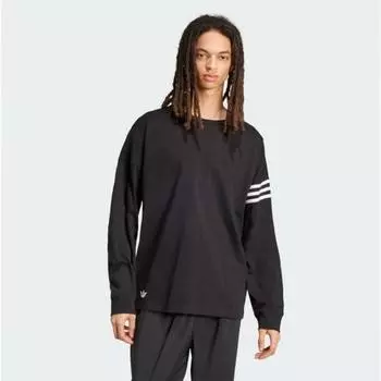 Новая классическая футболка унисекс с длинным рукавом Iw0978 Adidas Ori... L