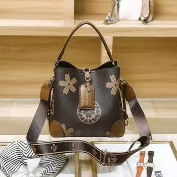 Новая классическая сумка - простая, большая вместимость, универсальная, китайская, высококачественная, с принтом, повседневная, роскошная, женская, косая, сумка через плечо
