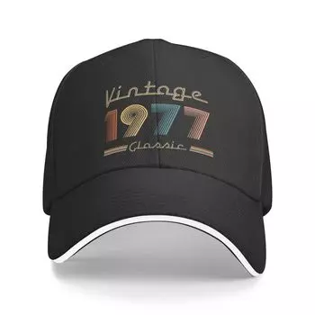 Новая классическая винтажная бейсболка унисекс для взрослых 1977 года Ritro 45rd, регулируемая праздничный подарок, шляпа унисекс, женская солнцезащитная кепка Baseball Cap