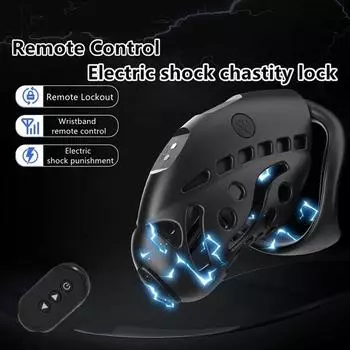 Новая клетка целомудрия с электрошоком, дистанционный замок для пениса, уретральная пробка, петушиные кольца, игрушка для воздержания, замок для уретры, секс-игрушки для взрослых для мужчин keys