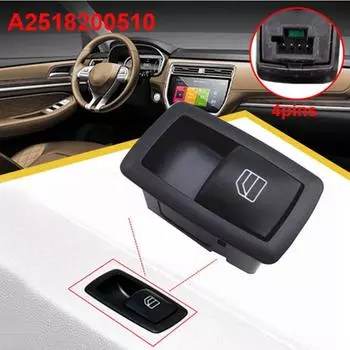 Новая кнопка переключателя стеклоподъемника со стороны пассажира для Mercedes AB ML GL R Class W251 W169 W245 X164 W164 2518200510 A2518200510