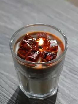 Новая кофейная ароматерапевтическая свеча в простом и изысканном стиле для украшения спальни, желейная свеча в форме чашки, расширяющая аромат, соевый воск