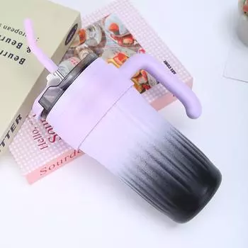 Новая кофейная чашка с дофамином из нержавеющей стали 316, простая офисная вакуумная чашка, большая емкость, чашка для воды 860ml