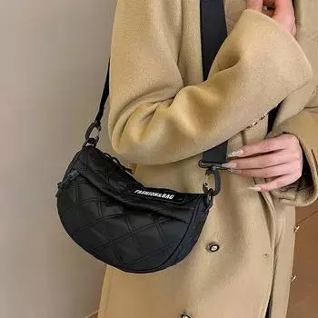 Новая коллекция осень-зима 2023 года: женская сумка через плечо с большой вместимостью, высококачественный дизайн, нишевый дизайн, сумка-седловидная сумка на одно плечо