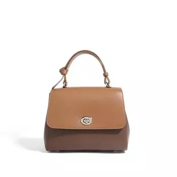 Новая контрастная сумка из коровьей кожи, популярная сумка-мессенджер, текстурированная сумка через плечо для, нишевая кожаная сумка