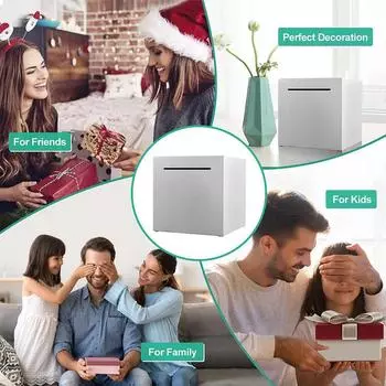 Новая копилка из нержавеющей стали, только для экспортных банкнот, большая емкость для монет, сейф, сбережения для детей