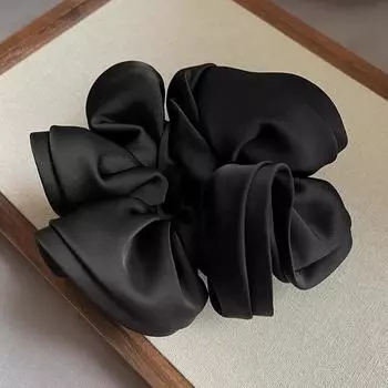 Новая корейская мода Дизайнерский сенс Резинка для волос с грибком В стиле Ins Сатиновая резинка для волос для женщин с простым темпераментом Резинка для волос нового стиля