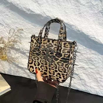 Новая корейская сумка через плечо с леопардовым узором для женщин сумка через плечо кошелек через плечо