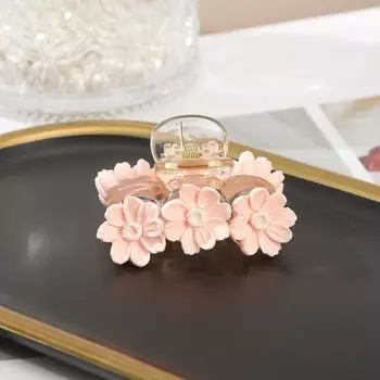 Новая корейская заколка для волос краб маленький цветок акриловые заколки для волос клип женщины девушки сладкие заколки пляжные гавайские аксессуары для волос