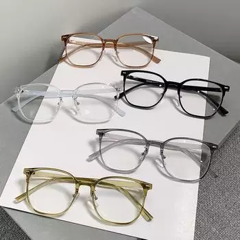 Новая коробка, простые очки для лица, анти-синий свет, близорукость, женские очки в оправе, чтобы сделать большое лицо, тонкие простые очки с градусами -100