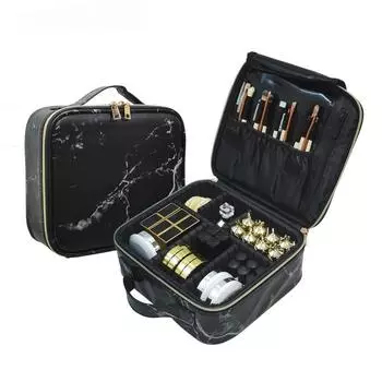 Новая косметичка большой емкости, регулируемый космический косметический чехол для путешествий