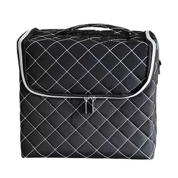 Новая косметичка для женщин, большой вместительный многослойный маникюрный парикмахерский набор инструментов для вышивки, косметический чехол для хранения туалетных принадлежностей