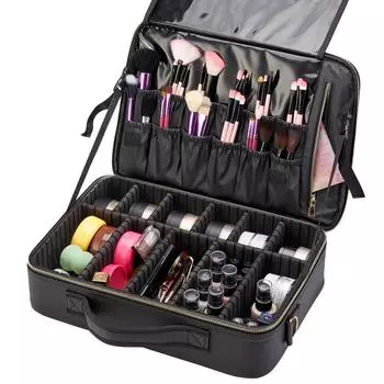 Новая косметичка для женщин, профессиональная большая емкость для хранения дорожных туалетных принадлежностей, косметичка