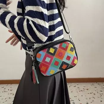 Новая кожаная цветная сумка-мессенджер для женщин, роскошная высококачественная женская сумка через плечо