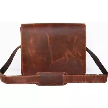 Новая кожаная сумка-мессенджер, чехол для ноутбука, офисный портфель, подарок для мужчин, компьютерная состаренная сумка через плечо 13 inch коричневый