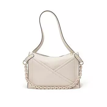 Новая кожаная сумка с цепочкой на одно плечо, ниша М-образного контура, сумка-конверт, сумка через плечо из матовой яловой кожи