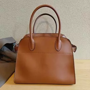 Новая кожаная сумка-тоут, модная и простая сумка для поездок на работу, большая вместимость, ретро-широкий плечевой ремень, сумка на одно плечо для женщин 30x19x24cm серый