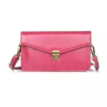 Новая кожаная текстурированная сумка через плечо с двойной сеткой, универсальный многофункциональный чехол для телефона с большим экраном