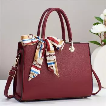 Новая кожаная женская сумка винтажная большая вместимость женская сумка через плечо дорожная женская однотонная сумка через плечо сумки-тоут сумки