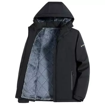 Новая красивая куртка мужская зимняя бархатная утолщенная ветрозащитная куртка молодежная M