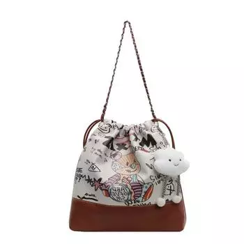 Новая красивая нишевая сумка через подмышку большой емкости сумка в иностранном стиле женская модная тенденция милая сумка через плечо