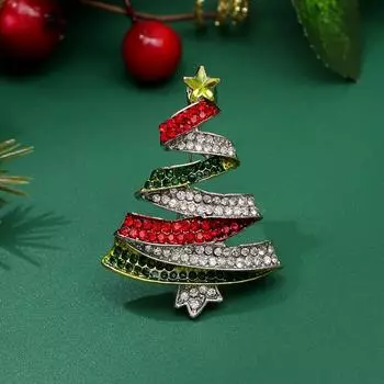 Новая красочная брошь «Рождественская елка»