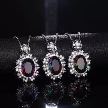 Новая красочная серия ожерелье для женщин, свадебные аксессуары для шеи, высококачественные эстетические украшения 42cm