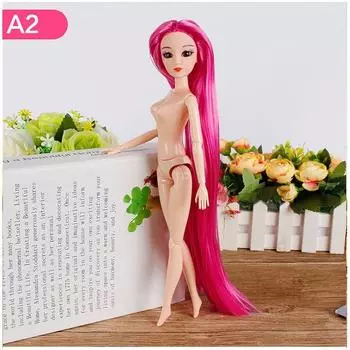 Новая креативная кукла с подвижными волосами Матрешка 1 шт. Куклы голые тела голова 12 шарниров самодельные игрушки Well Made 1