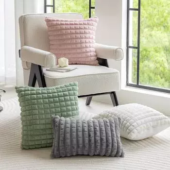 Новая креативная модная подушка, наволочка для диванной подушки, наволочка для квадратной подушки, наволочка для подушки, в комплект не входит наполнитель подушки 30*50cm белый