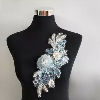 Новая кружевная шляпа с пайетками и цветком с аппликацией из жемчуга