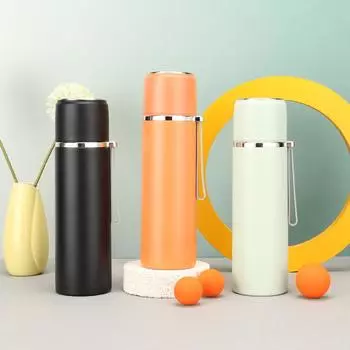 Новая кружка Yan Value, мужской и женский спортивный чайник на слинге, большая емкость, подарочная кружка из нержавеющей стали 304 460ml оранжевый