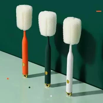 Новая кухня домашняя чашка кружка бутылка с водой щетка для чистки губка чистящие средства инструменты губка со съемной головкой длинная ручка синий