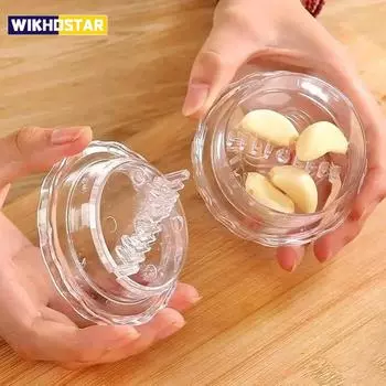 Новая кухонная многофункциональная дробилка для чеснока, ручная пресс для чеснока, валковая дробилка, измельчитель, бытовая техника, кухонные гаджеты, аксессуары синий