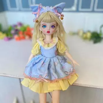 Новая кукла BJD 30 см, подарки для девочек, 23 сустава, DIY 1/6 BJD куклы с одеждой, лучшие подарки, красивые игрушки ручной работы для детей 30CM