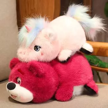 Новая кукла Flip Panda, милая мультяшная плюшевая игрушка-единорог, подарок на день рождения для девочки 25cm