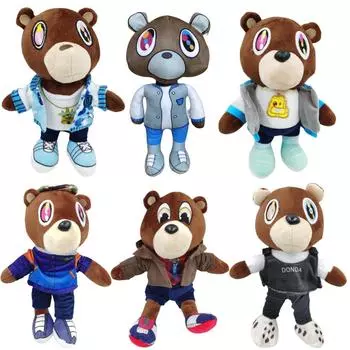 Новая кукла Kanye Teddy Bear Teddy Bear Kanye Same Plush Toy Doll 1
