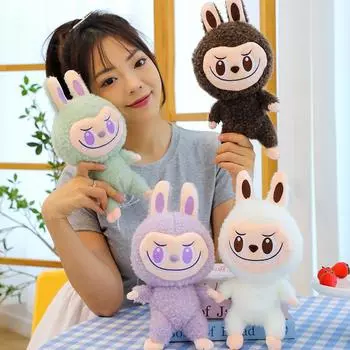 Новая кукла Labubu Bubble Mart Little Devil плюшевая игрушка 30 см свадебная бросковая кукла 30cm 0.11kg