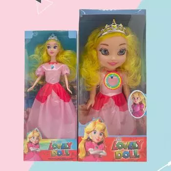 Новая кукла Mario Bridget Princess Bridget Princess PeachPrincess, виниловая игрушка, музыкальная кукла розовый