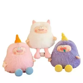 Новая кукла с длинными волосами, креативная забавная плюшевая игрушка, подарок на день рождения 40cm