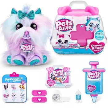 Новая кукла-сюрприз Pets Alive Pet Shop Surprise S3 Puppy Rescue Pomeranian ZURU Puppy Plush Electronic Speak and Repeat