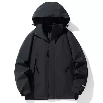 Новая куртка Куртка мужская и женская осенне-зимняя Tide Brand Ветрозащитная, ветронепроницаемая и водонепроницаемая куртка для альпинизма на открытом воздухе Куртка S чёрный