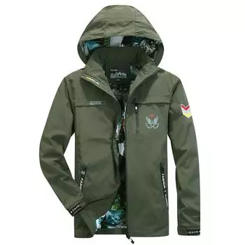 Новая куртка мужская молодежная свободная мужская куртка модная военная мужская куртка с капюшоном тренд S