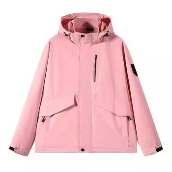 Новая куртка свободная куртка для горного туризма мужская ветрозащитная водонепроницаемая куртка с капюшоном бренда Tide для альпинизма S розовый