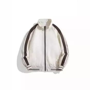 Новая куртка в стиле ретро с контрастным цветовым сочетанием и воротником-стойкой, мужская модная уличная свободная куртка для пар M