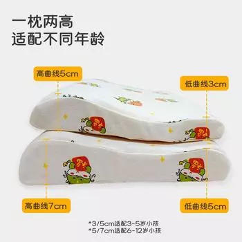 Новая латексная или силиконовая подушкаПодушка для детей из чистого хлопка, подушка для детей и подростков, детская подушка для детей 5-12 лет 50*30*3/5cm3-5Years Ol