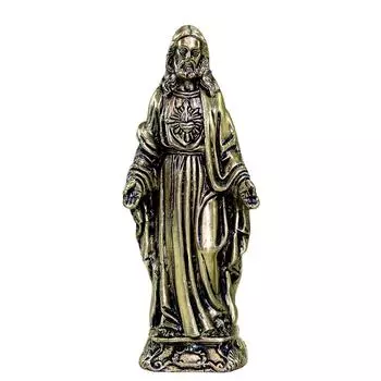 Новая латунная статуя Святого Иисуса Христа Духовные идолы | Религиозные статуи | Священная статуя христиан