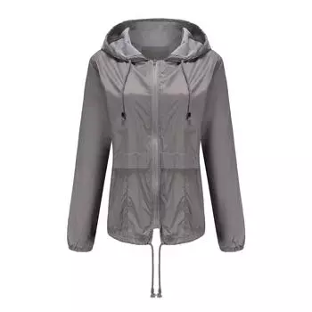 Новая легкая сетчатая куртка с капюшоном, уличный плащ, короткая ветровка, кардиган, куртка S