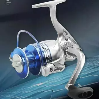 Новая легкая спиннинговая катушка серии 1000-7000, сверхлегкая и быстрая, литая шпуля из сплава с ЧПУ 5.2:1 Передаточное отношение 10BB Отлично подходит для пресной и соленой воды 1000 Series