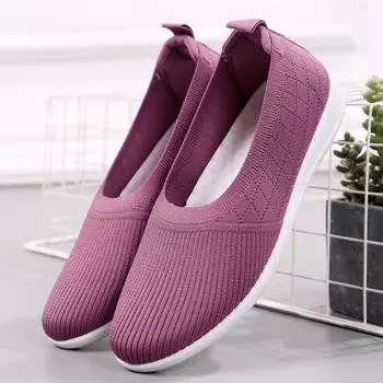 Новая легкая женская повседневная обувь, дышащая нескользящая женская обувь для ходьбы с сеткой 36